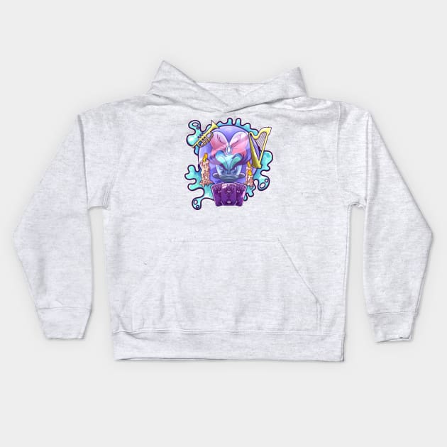 Daisy Duck Leota Kids Hoodie by The Gumball Machine